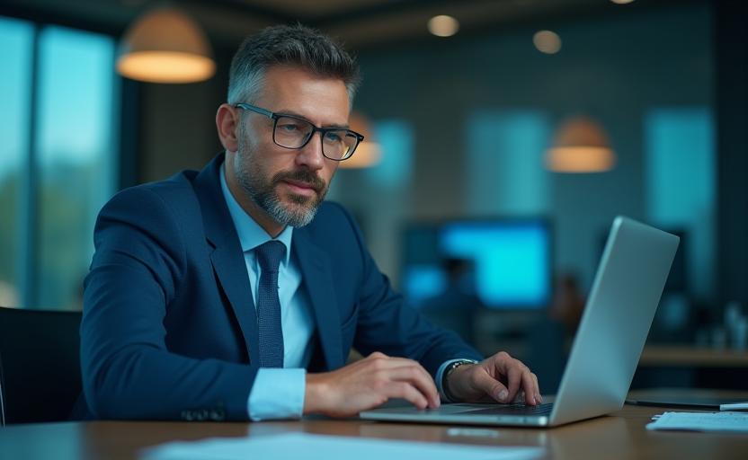 Professional wealth advisor consulting online with client